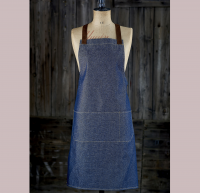 Denim Bib Apron Sueded (Faux) Straps Denim Bib Apron Sueded (Faux) Straps