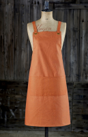 Canvas Bibbed Eyelet Apron Organic Canvas Bibbed Eyelet Apron Organic