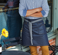 Division Waxed-Look Denim Waist Apron