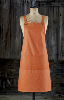 Canvas Bibbed Eyelet Apron Organic