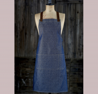 Denim Bib Apron Suede (Faux) Straps